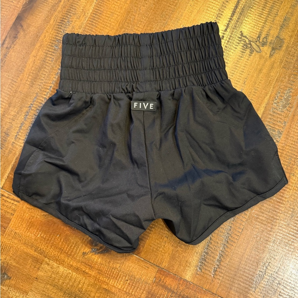 FIVE Kids Elastic Waist Black Shorts